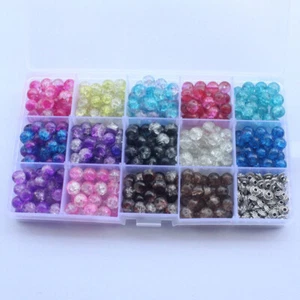 420pcs Glass Round Beads Crystal Glass Beads Crystal Beads - Picture 1 of 11