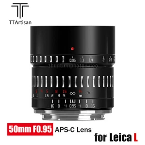 TTArtisan 50mm F0.95 APS-C Large Aperture MF Lens for Leica L mount T TL TL2 CL - Picture 1 of 12