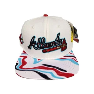 Pro Standard Atlanta Braves World Series Snapback Hat Adjustable Off White Red - Picture 1 of 8
