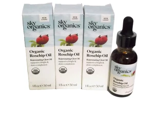3 x Sky Organics Hagebuttenöl - verjüngendes Leuchtöl 1 fl. Oz. pro Stück - Bild 1 von 6
