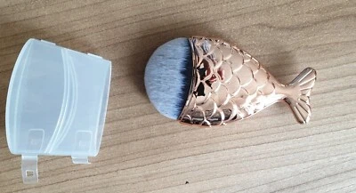 Kosmetikpinsel Make-Up Kosmetik Pinsel Meerjungfrau rose meermaid schuppen  - Bild 1 von 4