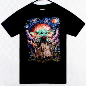 Star Wars Grogu Baby Yoda The Mandalorian Mens T Shirt Size S Fifth Sun Black - Picture 1 of 3