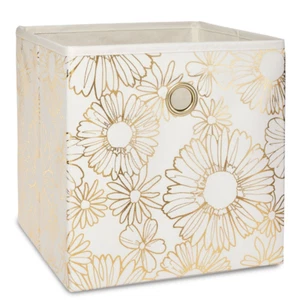 Collapsible Fabric Cube Storage Bins Storage Container Box Home Decor 4 Pack - Picture 1 of 12