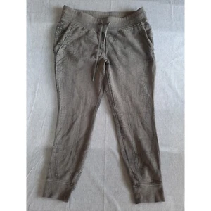 Cintura de chándal Lululemon para mujer 12 hilos cálidos teñidos negros elásticos con cordón - Imagen 1 de 8