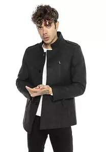Redbridge Herren Trenchcoat Mantel Jacke mit Stehkragen Slim-Fit Designedly - Bild 1 von 27