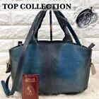 Jra Top Collection Genuine Leather Handbag 2Way Blue