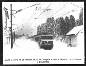 1978 - PASSAGE DU TRAIN CISALPIN EN BAHNHOF DE BOUJAILLES. 3Y318 - Bild 1 von 1