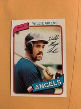 #368 Willie Aikens California angels 1980 Topps Baseball Card Cb20