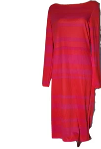 Project Runway Pink/Orange Striped Maxi Dress Size XL - Picture 1 of 6