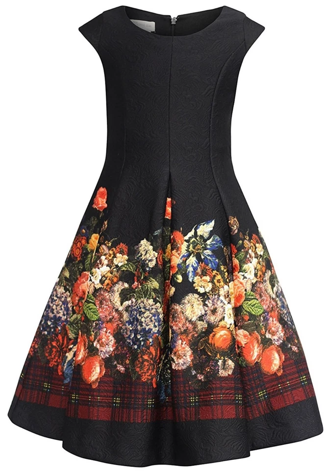 Bonnie Jean Little Girls Ribbon Christmas Tree Holiday Dress Leggings Outfit 5