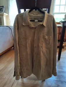 Weekendz Off Suede Shirt Jacket tan Size XXL - Picture 1 of 9