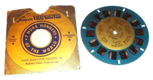 Sawyer's View-Master Gold Foil Center Blue Reel No. 126 Yellowstone w/ Sleeve - Picture 1 of 6