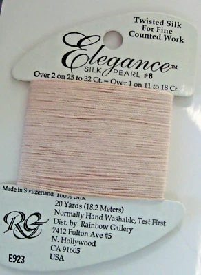 NEW Rainbow Gallery Elegance Twisted Silk Pearl 8 Needlepoint Cross Stitch E923 - Image 1 of 4