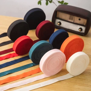 Cinta de costura de alta elasticidad 20 mm de ancho 100 yardas hágalo usted mismo borde de encuadernación sesgado coser - Imagen 1 de 21