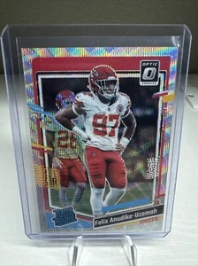 2023 Donruss Optic Football Premium Felix Anudike-Uzomah Wave /300 RC Chiefs ๐ฅ - Picture 1 of 2