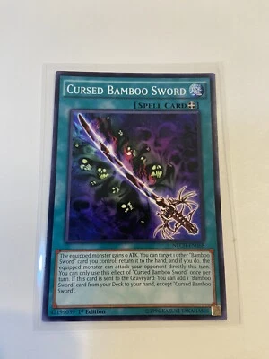 NECH-EN068 Cursed Bamboo Sword Common 1st Edition YuGiOh Card NM - Image 1 of 2