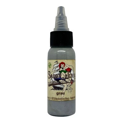 REACH-konforme Sailor Jerry Tattoofarbe Grau 30ml grey Tätowierfarbe Made in DE - Bild 1 von 4