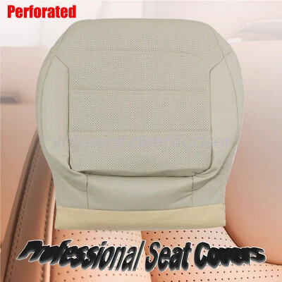 Driver Bottom Perforated Leather Seat Cover Tan For 2012-2020 Volkswagen Passat - Image 1 of 4