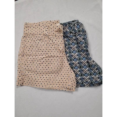Loft Girls Shorts Sz 0/00 Beige/Blue Floral Linen Blend Casual Stylish Fun Vacay - Image 1 of 4