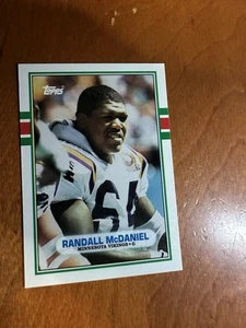 1989 Topps Traded Football - RANDALL MCDANIEL #54T (RC) - Minnesota Vikings Mint - Picture 1 of 2
