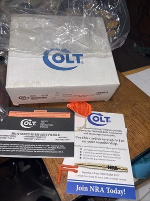Colt Mustang Original Cardboard Empty Box With Manual Bag Etc  2013 - Image 1 of 4