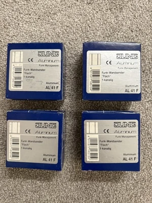 4 Stück -  Jung AL 41 F Funk-Wandsender Flach 1-kanalig NEU! - Bild 1 von 4