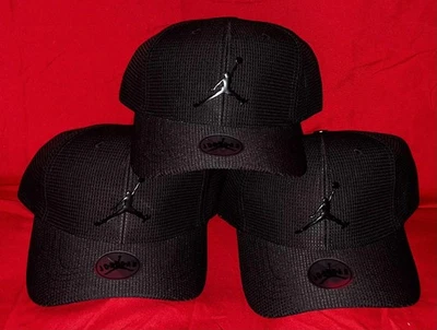 Nike Jordan Air Jumpman Curved Brim Pattern BLACK HATS CAPS          QLD seller - image 1 of 4