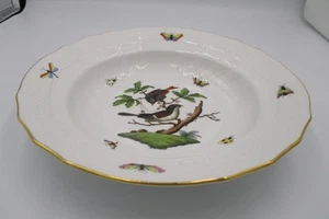 Herend Ungarn großer Rand Suppenschüssel Rothschild Vogelmuster Nr. 1501/RO vergoldet #4 - Bild 1 von 10