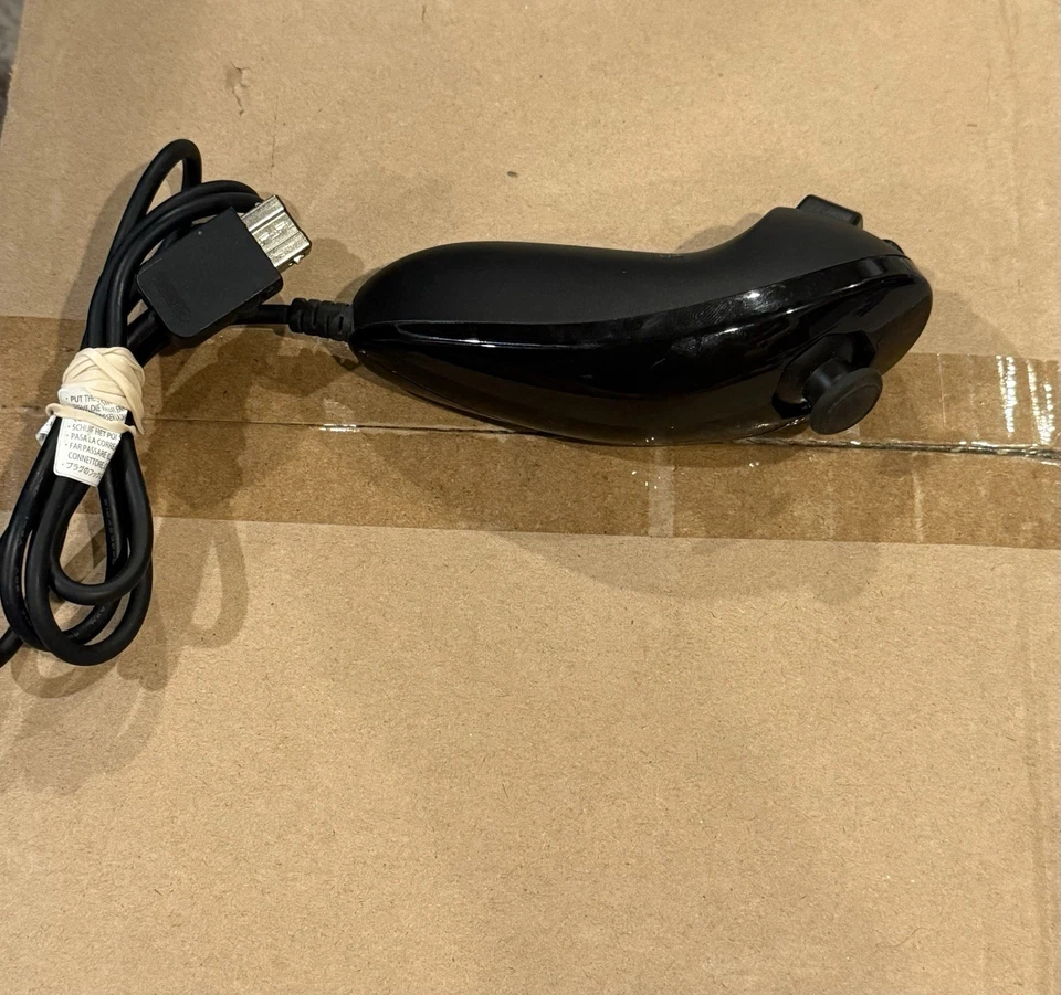 Official OEM Black Nintendo nunchuck for Nintendo Wii or Wii U Excellent Clean - Image 1 of 1