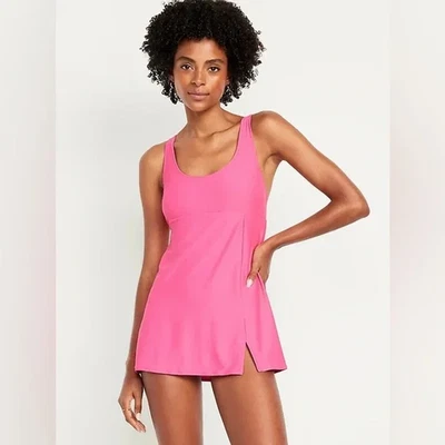 Old Navy 无袖泳装大号粉色泳装 #864989 全新 — 第 1/2 张图片