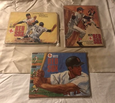 Lot of 7, Vintage, Boston Red Sox, Official Program & Scorecard 1970 - 1989  - Image 1 of 3