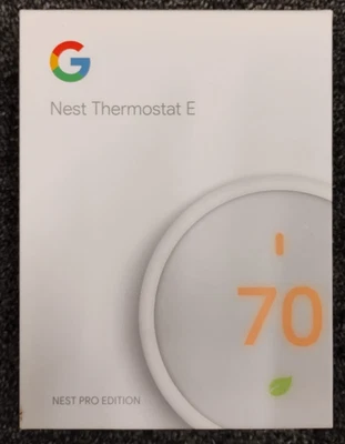Google Nest Thermostat E T4001ES Programmable Thermostat-White, Used, A3 - Image 1 of 4