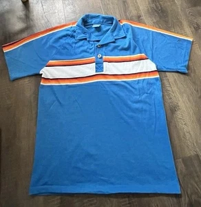 Vintage 70s 80s Ocean Pacific OP Retro Polo Shirt Mens Medium Striped - Picture 1 of 7