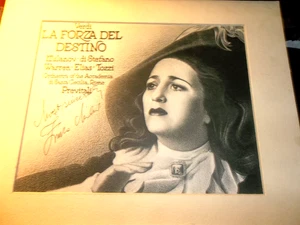 8 x 10 matted photo  of Zinka Milanov Croatian operatic soprano  autographed - Picture 1 of 2