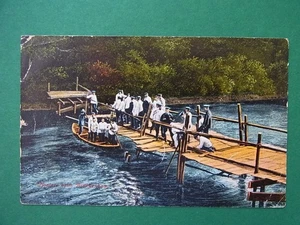 Postal correo de campaña Primera Guerra Mundial construcción o reparación de puentes - 04501 - Imagen 1 de 2