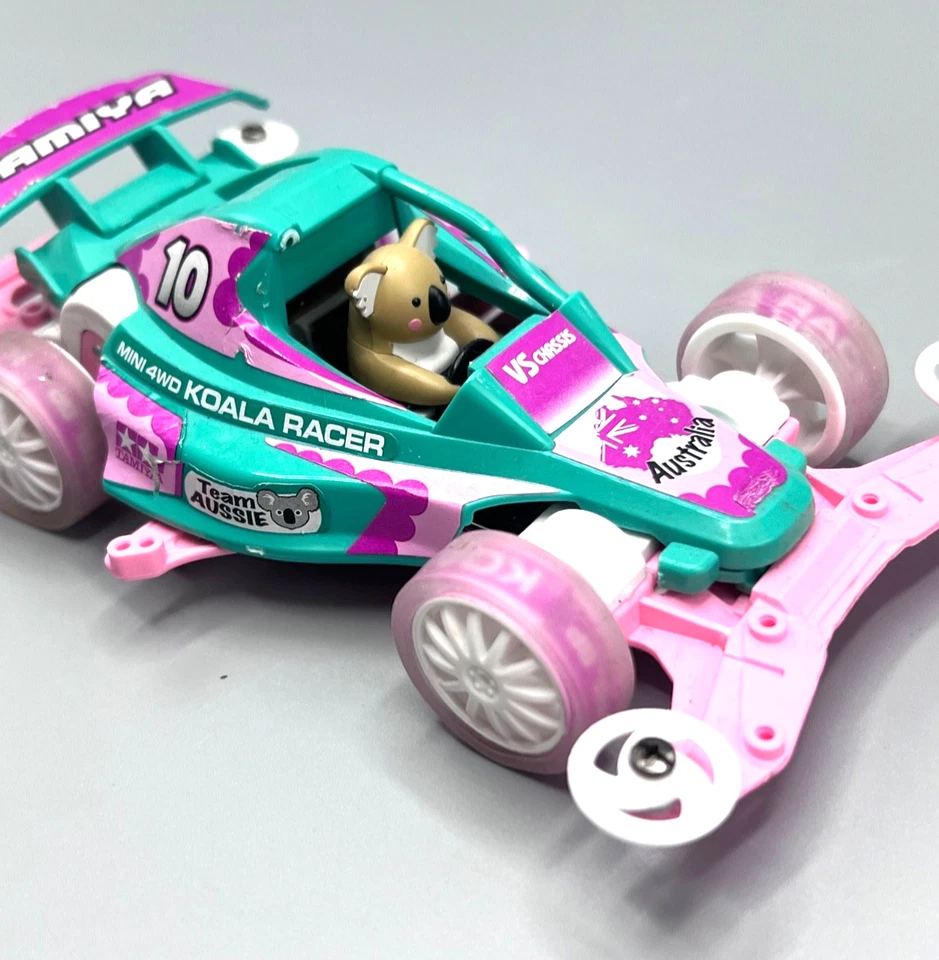 Tamiya Mini 4WD Koala Racer VS Chassis Pastel Special Teal Pink 1/32 Rare 95502 - Image 1 of 4