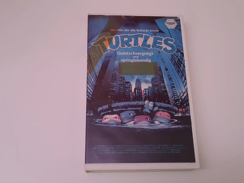 Teenage Mutant Ninja Turtles 1990 VHS German PAL Cannon VMP Video Erstauflage - Bild 1 von 4