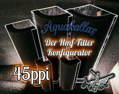 HMF Filter Konfigurator (45ppi Filtermatte, Hamburger Mattenfilter, Luftheber)