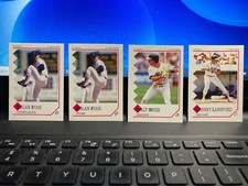 LOT 4 DIFFERENT 1992 NOLAN RYAN Panini Sticker Cards See Pics & Description
