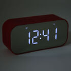 Alarm Clock Mirror Electronic Noise Reduction Digital Dual Alarm Clock(Red) DXS