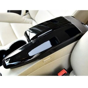 2Pcs Black Car Console Armrest Box Cover For Mercedes Benz C GLK W204 W212 X204 - Bild 1 von 8