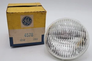 Lámpara de haz sellada vintage GE 4578 60W 28V todo vidrio NUEVA NOS - Imagen 1 de 3