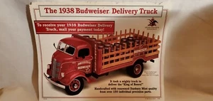 Danbury Mint 1938 Budweiser Delivery Truck Diecast 1:24 MIB - Picture 1 of 11