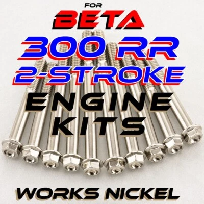 Works Nickel ENGINE Bolt Kit for 2013-Current Beta 300 RR 2-Stroke (2T) - Image 1 of 4