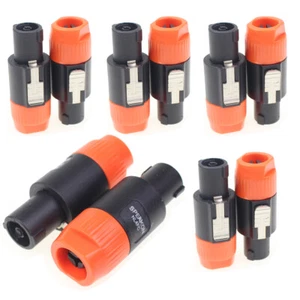 10Pcs Speakon compatible 4 pin Conductor NL4FC Speaker Cable End plug Connector - Picture 1 of 7