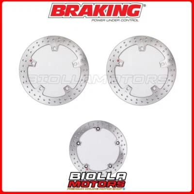 KIT DISCHI FRENO BRAKING BMW R 1150 RT 1150 2002 - ANTERIORE + POSTERIORE [FISSO Foto 1 de 4