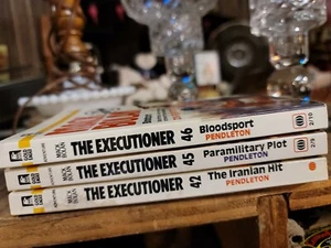 don pendleton the executioner Mack Bolan First Edition 3 books  - Picture 1 of 12