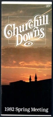 CHAMPION BEFORE DAWN IN 1982 CHURCHILL DOWNS KENTUCKY OAKS HORSE RACING PROGRAM! - Image 1 of 3