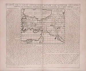 Antique map, Chatelain, Carte de l'Asie Inferieure selon les auteurs anciens - Picture 1 of 1