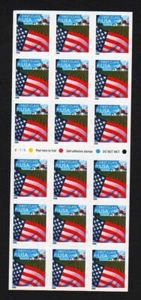 USA Scott 3450a Complete Self Adhesive Pane, NDN Farm Flag Plate #V1111 - Picture 1 of 1